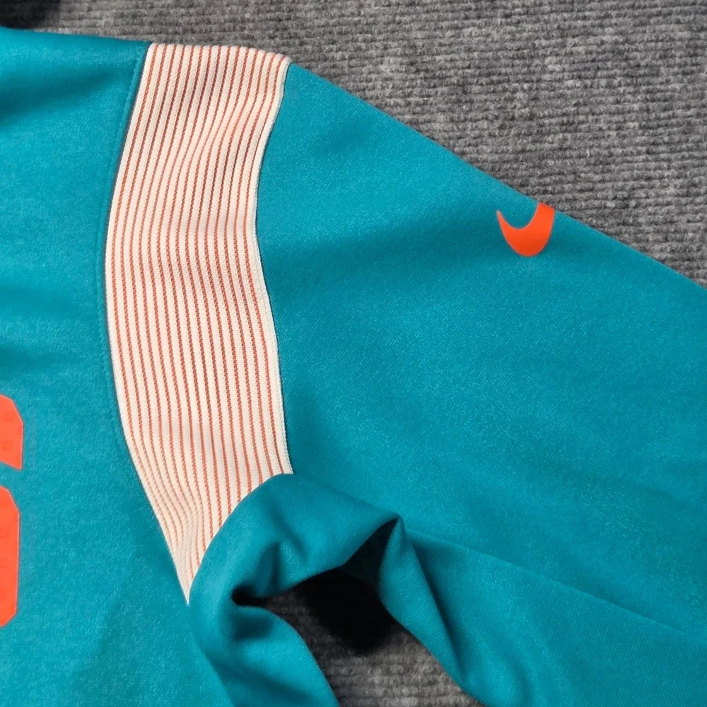 Nike Miami Dolphins NFL Therma-FIT On-Field Hoodie Aqua Blue Mens Small